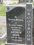 GROOTBOOM Arthur Dede 1937-2005