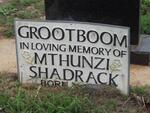 GROOTBOOM Mthunzi Shadrack 1955-2003