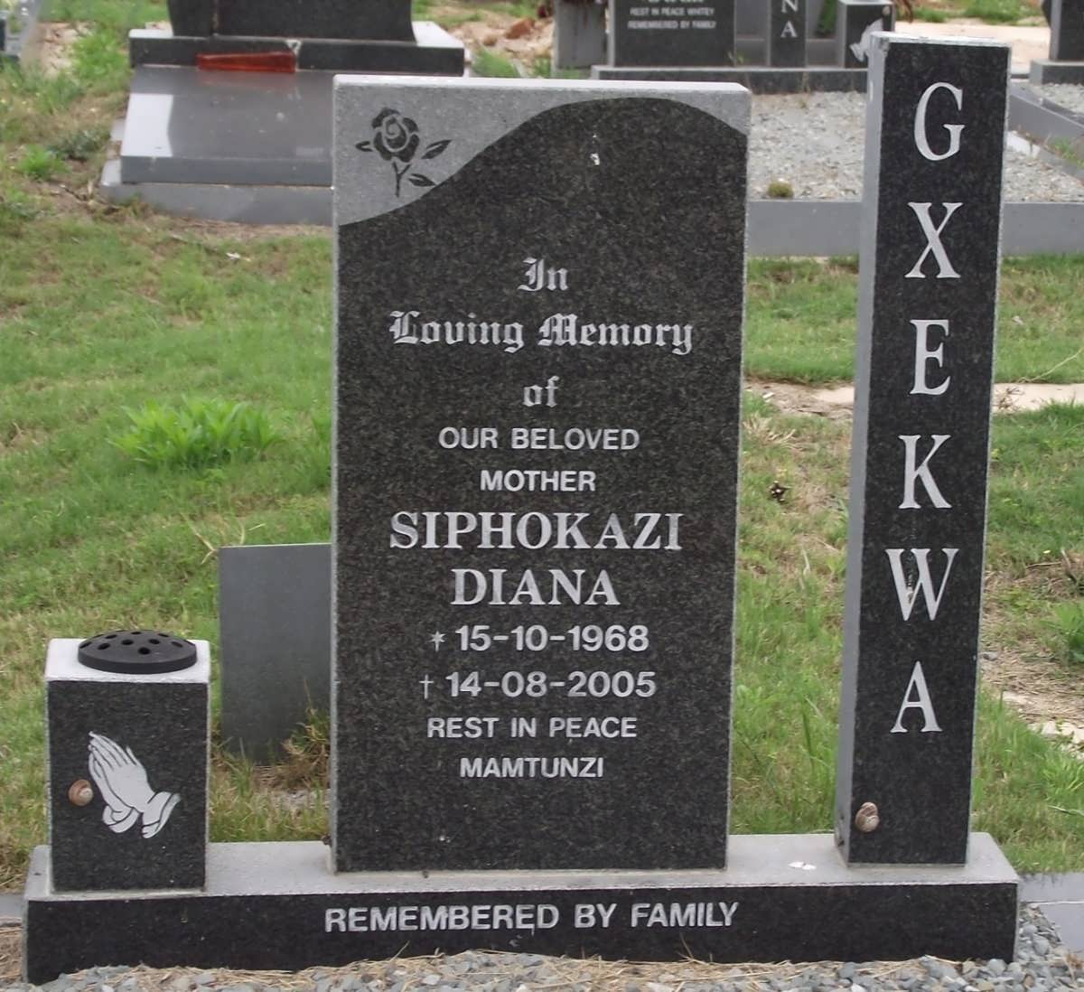 GXEKWA Siphokazi Diana 1968-2005