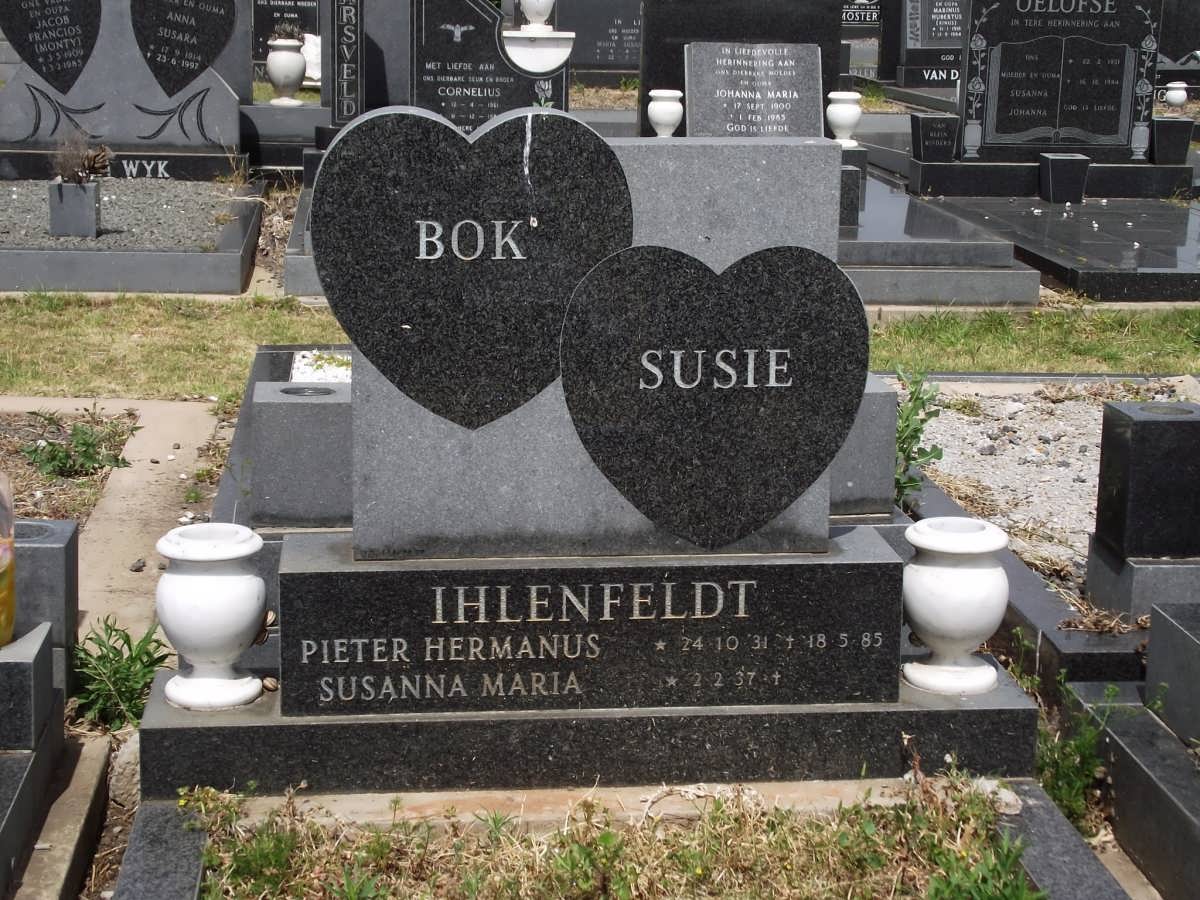 IHLENFELDT Pieter Hermanus 1931-1985 & Susanna Maria 1937-