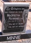 MINNIE Magrietha Petronella 1906-1979