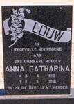 LOUW Anna Catharina 1918-1996