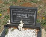 KHUMALO Jane Nompumelelo Mashile -1966