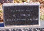 BURGER W.P. 1902-1982