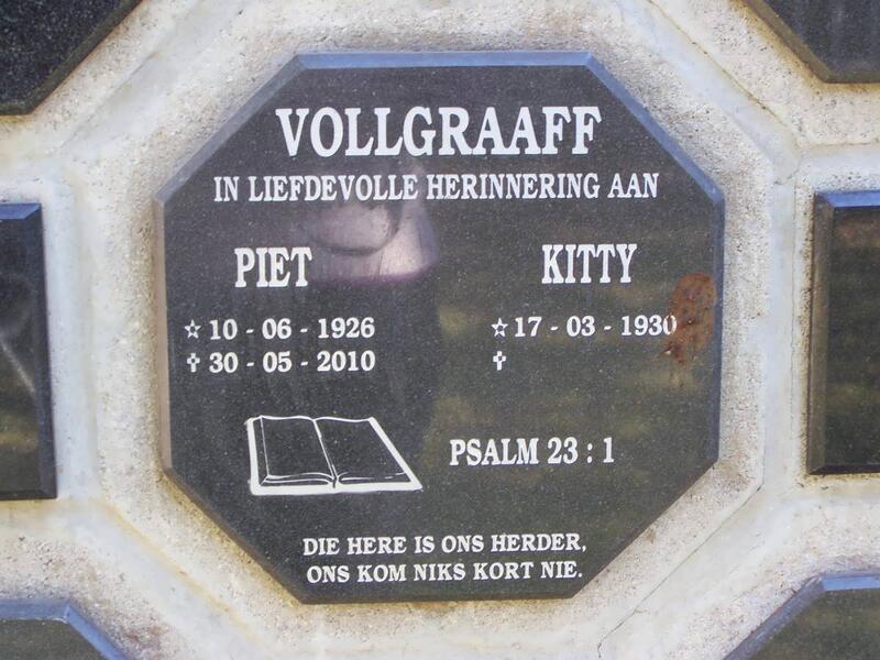 VOLLGRAAFF Piet 1926-2010 & Kitty 1930-