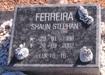 FERREIRA Shaun Stephan 1998-2002