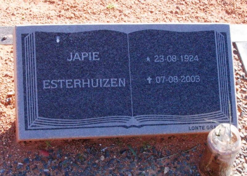 ESTERHUIZEN Japie 1924-2003