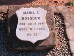 ROSSOUW Maria E. 1941-1943