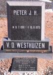 WESTHUIZEN Pieter J.H. 1901-1975 & Bettie 1900-1987