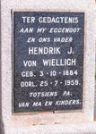 WIELLIGH Hendrik J., von 1884-1959