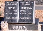 BRITS Sophia Catherina nee SWART 1899-1977