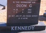 KENNEDY Deon G. 1962-1989