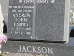 JACKSON Andrew John 1936-1996