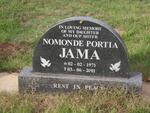 JAMA Nomonde Portia 1971-2001