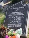 JAMES Nontsha Lizzie 1945-2010
