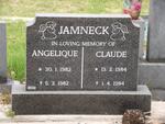 JAMNECK Angelique 1982-1982 :: JAMNECK Claude 1984-1984