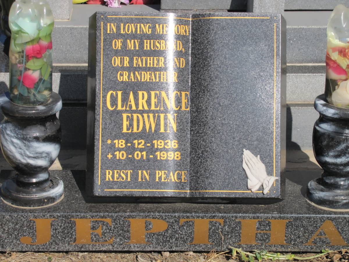 JEPTHA Clarence Edwin 1936-1998