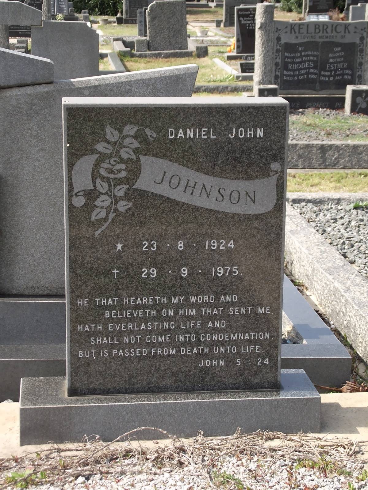 JOHNSON Daniel John 1924-1975