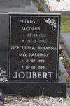 JOUBERT Petrus Jacobus 1920-1990 & Herculina Johanna HARDING 1923-1999