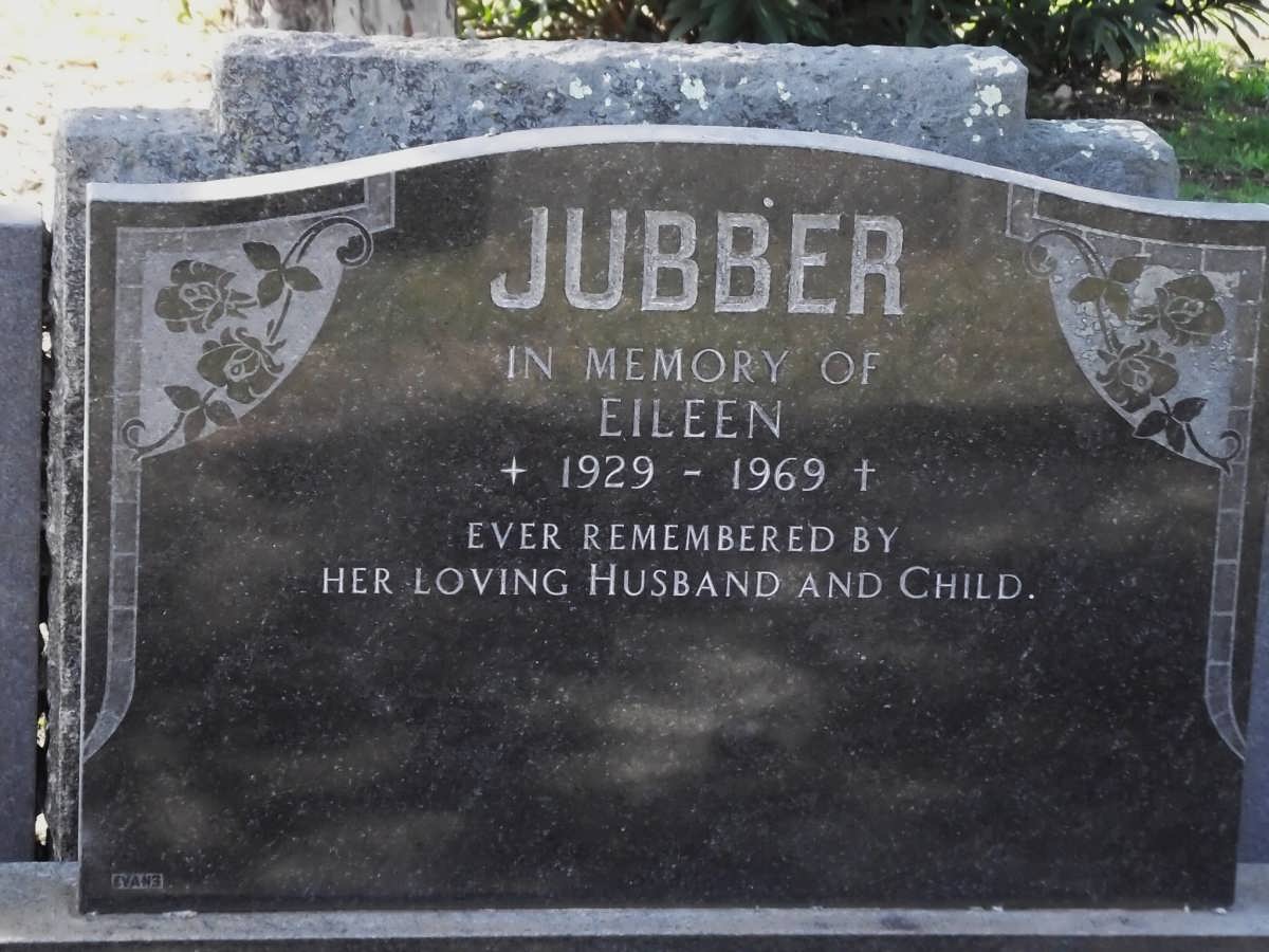 JUBBER Eileen 1929-1969