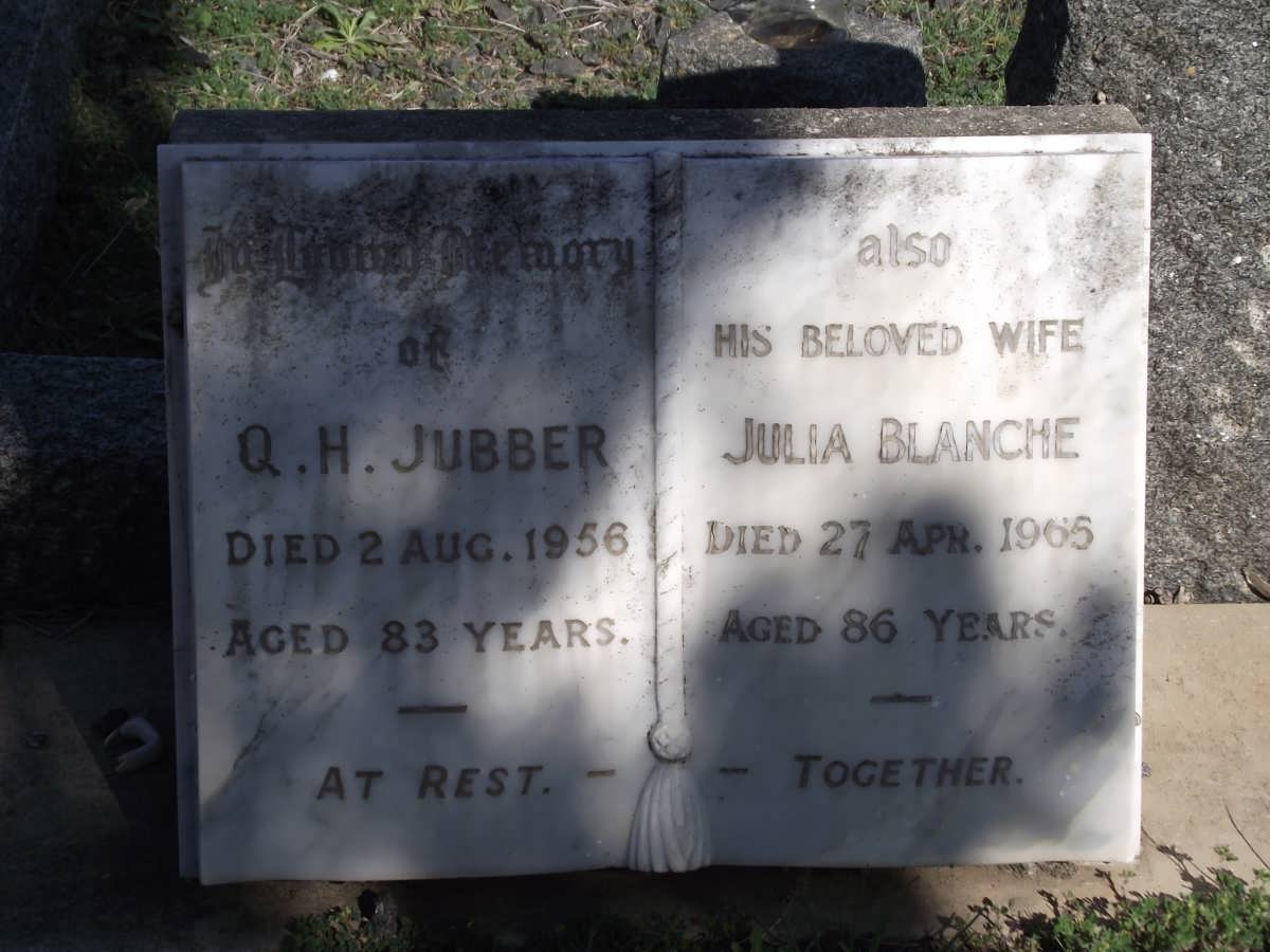 JUBBER Q.H. -1956 & Julia Blanche -1965