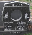 JULEKA Mzimasi 1942-2007 & Nobuhle Cynthia 1953-2007