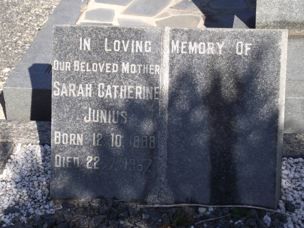 JUNIUS Sarah Catherine 1888-1967