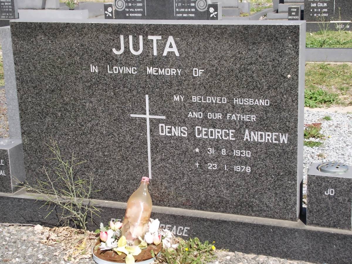 JUTA Denis George Andrew 1930-1978