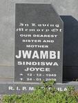 JWAMBI Sindiswa Joyce 1949-2009