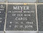 MEYER Carol 1944-2006