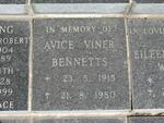 BENNETTS Avice Viner 1915-1980