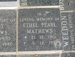 MATHEWS Ethel Pearl 1901-1993