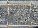 BURGER Myra 1905-1993