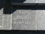 BOLITER Ralph 1926-1979