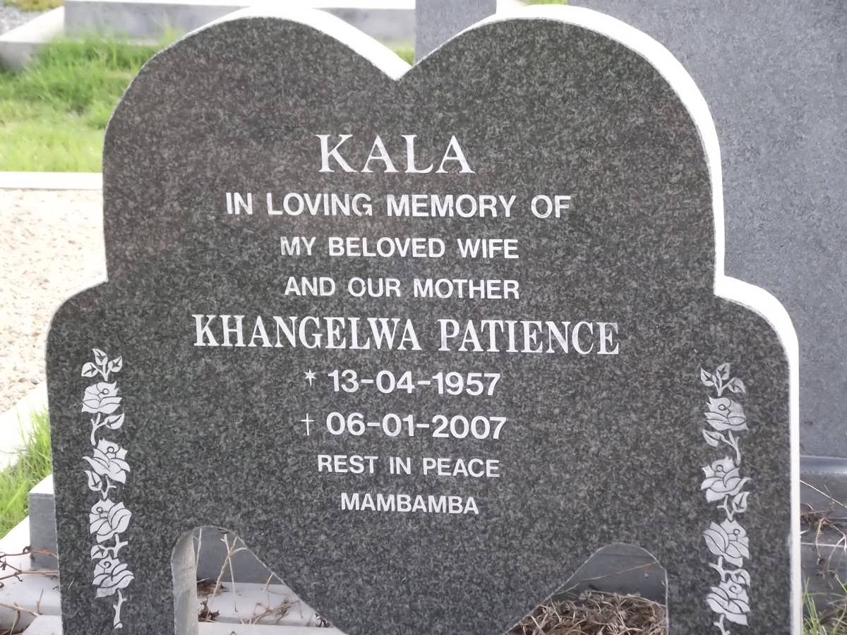 KALA Khangelwa Patience 1957-2007