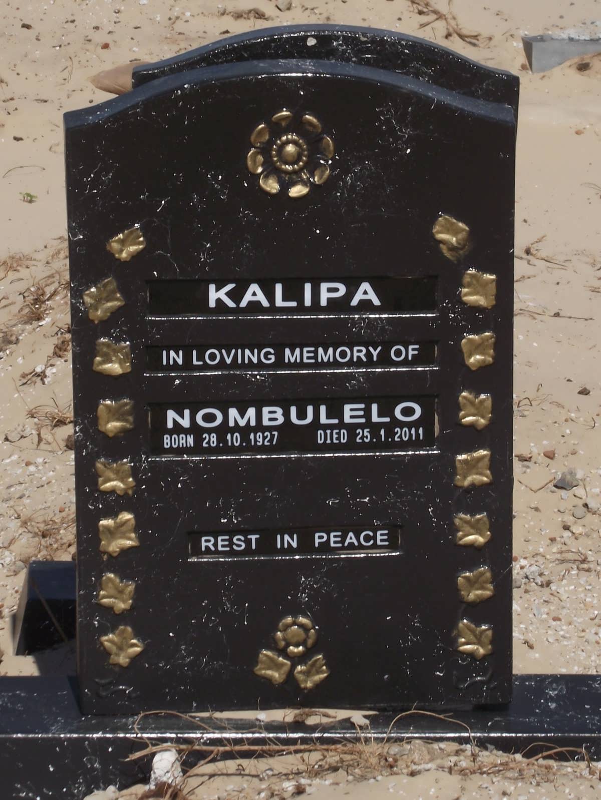 KALIPA Nombulelo 1927-2011