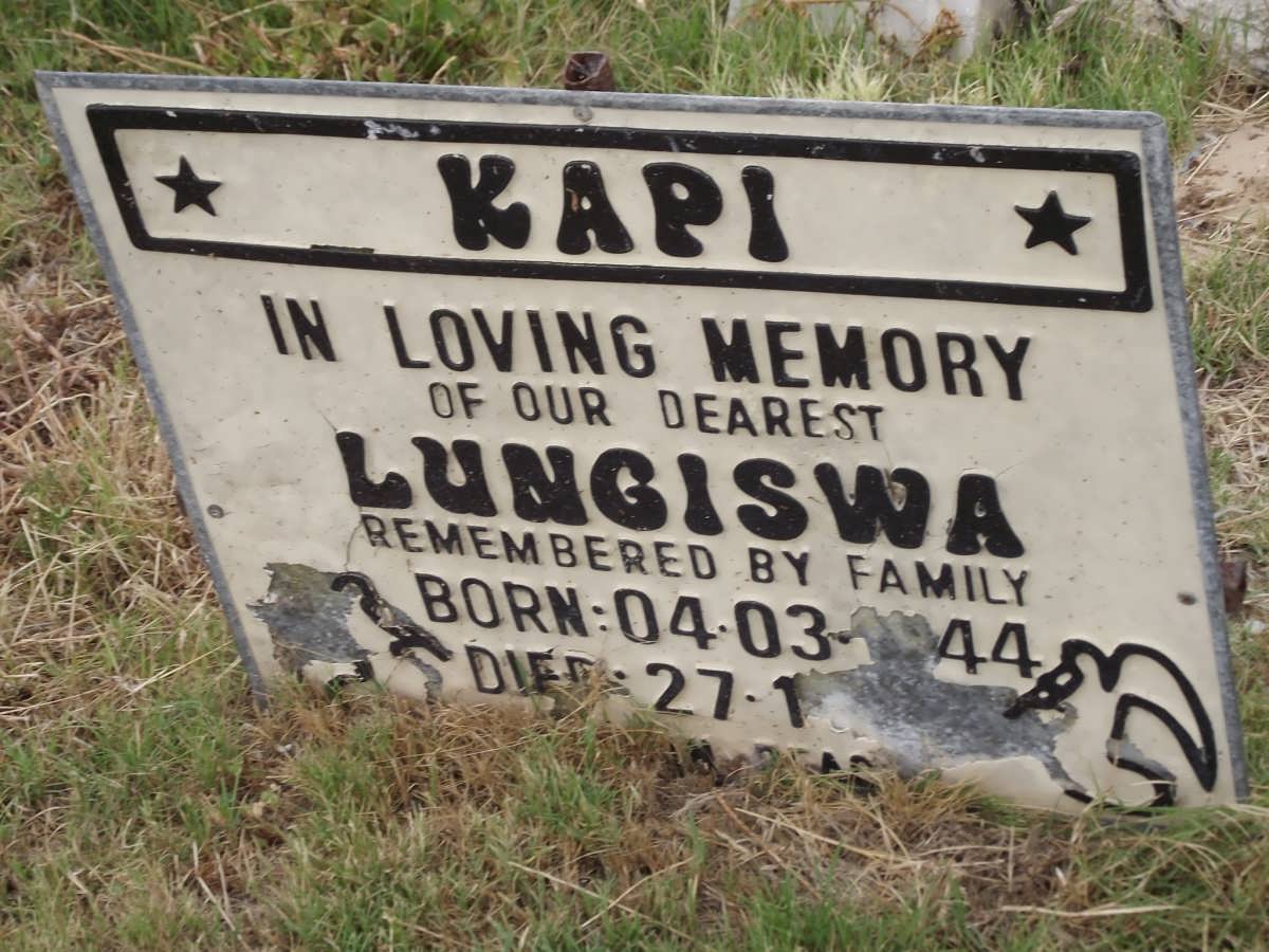 KAPI Lungiswa 1944-1998