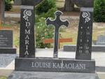 KARAOLANI  D. Maria Louise 1951-2001