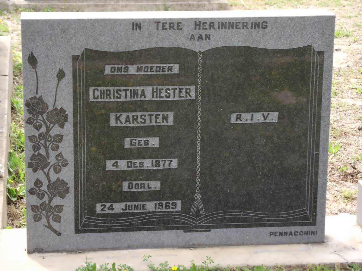 KARSTEN Christina Hester 1877-1969