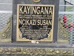 KAYINGANA Ncikazi Susan 1917-2008