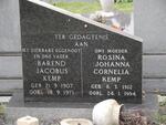 KEMP Barend Jacobus 1907-1971 & Rosina Johanna Cornelia 1912-1994