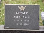 KEYSER Abraham Z. 1906-1983