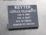 KEYTER Lizelle Elizabeth 1980-2007