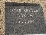 KEYTER Rose 1929-1996