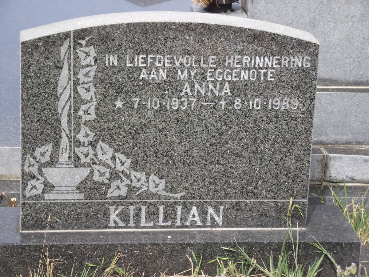 KILLIAN Anna 1937-1989