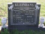 KLEINHANS Chris 1932-1992 & Renie 1923-1998