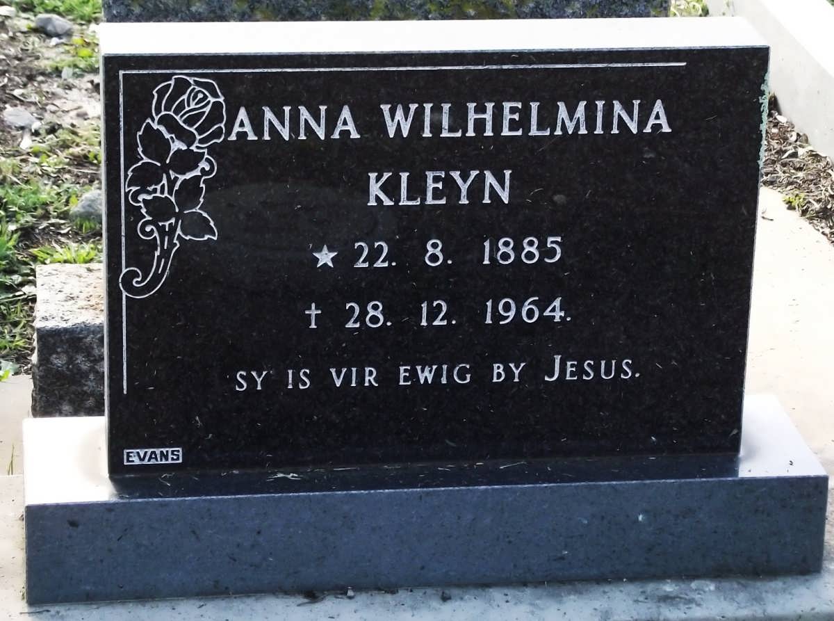 KLEYN Anna Wilhelmina 1885-1964