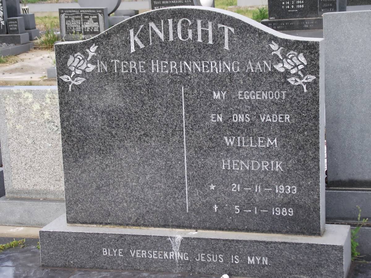KNIGHT Willem Hendrik 1933-1989