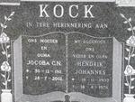 KOCK Hendrik Johannes 1907-1976 & Jocoba C.N. 1911-2002
