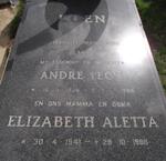 KOEN Andre Leon 1938-1968 & Elizabeth Aletta 1941-1996